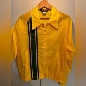 VINTAGE Yellow and Green 1980’s Window breaker. Men’s Size Medium (runs small)